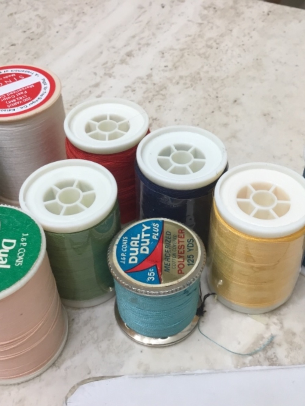 Assorted Thread and Sewing Spool Lot - Multi Color - Picture 2 of 4